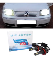 Vw Bora Led Xenon Uzun + Kısa Far Ampulü H4 Ultimate 9500 Lumens Yeni Seri Beyaz
