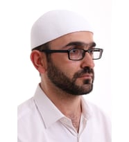 Kışlık Kadife Takke Düz Desen - Beyaz (Karışık)
