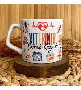 Veteriner Temalı Kişiye Özel Lüks Kupa