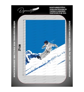Winter Sport Kış Sporu Snowboard Tekstil Ütü İle Yapışan Transfer Baskı Kağıdı DTF BASKI