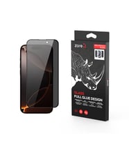 Apple iPhone 16 Pro Uyumlu Zore Rika Premium Privacy Temperli Cam Ekran Koruyucu (Siyah)
