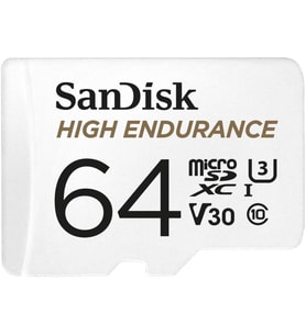 SanDisk High Endurance 64GB 100/40MB/s microSDXC C10 V30 Hafıza Kartı SDSQQNR-064G-GN6IA