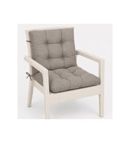 Sırtlıklı Sandalye Minderi 40x85 cm Boncuk Silikon Kalın Dolgulu Bağcıklı