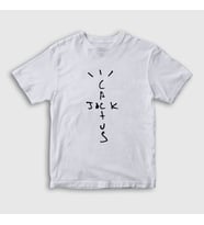 Presmono Unisex Çocuk Beyaz Cactus Jack Travis Scott T-Shirt 51121tt (Beyaz)