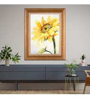 Altın Varaklı Paspartulu Çerçeveli  Tablo n5s1033
