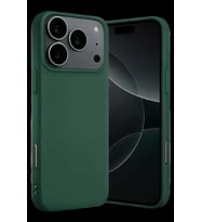 iPhone 17 Pro Max Nano içi Kadife Silikon - Koyu Yeşil