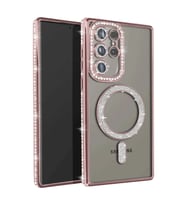 Samsung Galaxy S23 Ultra Joke Simli Magneticsafe Kılıf - Pembe