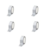 Omeyva Takviyeli Tamir Bandı - İzolasyon Onarım Çadır Bandı - Gri - 48 mm x 10 YRD - 5 Rulo