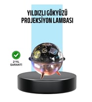 Mey İthalat® Galaksi ve Yıldız Efektli Nemlendirici Işık Projektörü