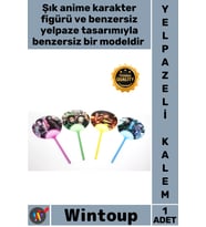 #Kalem Estetik Figürlü Şık Hediyelik Koleksiyonluk Okul Ofis Yeni Anime Yelpazeli Tükenmez Kalem