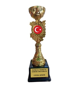 İstiklal Marşı Kupası - İstiklal Marşını Okuma Kupası - İstiklal Marşı Özel Ödül Kupası