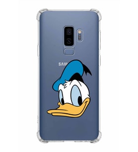 Samsung Galaxy S9 Plus  Köşe Korumalı Antişok Kapak Donald Duck Tasarımlı Şeffaf  Kılıf