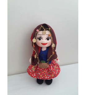 Karadeniz Güzeli Bebek Amigurumi Organik Oyuncak