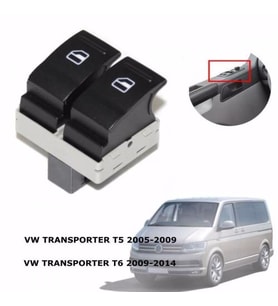 VOLKSWAGEN TRANSPORTER T5 SOL ÇİFTLİ CAM DÜĞMESİ (2005-2009)