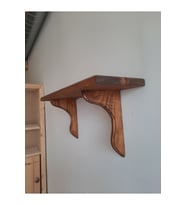 Ahşap Duvar Rafı Tamamı Çam Ağacından 30x11 cm