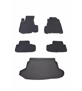 Honda Crv Suv 2002-2006 Havuzlu Paspas ve Bagaj Seti Bizymo (Siyah)