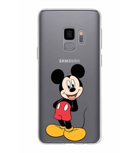 Samsung Galaxy S9 Kapak Mickey Mouse Tasarımlı Şeffaf Silikon Kılıf