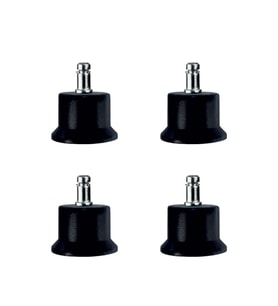 Bekleme Ayak Geçmeli Pimli - 50MM - Siyah 11MM HKS282 - 4 Adet