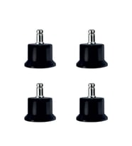 Bekleme Ayak Geçmeli Pimli - 50MM - Siyah 11MM HKS282 - 4 Adet
