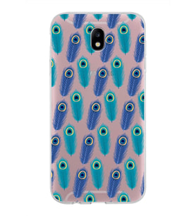 PrintiFy Samsung Galaxy J7 Pro ile Uyumlu 1mm Slim Fit Nazar Boncuğu 4 Baskılı Şeffaf  Kılıf