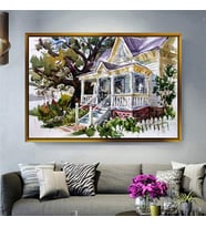 Altın Çerçeveli dekoratif tablo a25 (Gold)