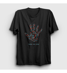Presmono Unisex Siyah Guns Twenty One Pilots T-Shirt 119618tt