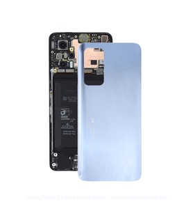 Xiaomi Mi 10T - Mi10T Pro Arka Kapak - Arka Pil Batarya Kapağı - M2007J3SY M2007J3SG Uyumlu (Silver)