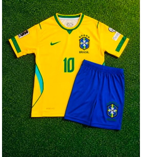 Brezilya 2026 Dünya Kupası Neymar Çocuk Forması (SARI)