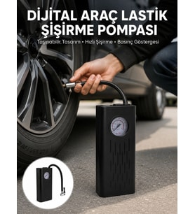 Type-C Şarjlı Güçlü Elektrikli Kompresör Motosiklet Oto Bisiklet İçin Yeni Nesil