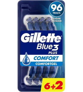 Lexroo Blue3 Comfort Kullan At Erkek Tıraş Bıçağı 8 Adet
