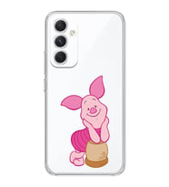 Samsung Galaxy A54 Uyumlu Piglet Tasarımlı Şeffaf Telefon Kılıfı