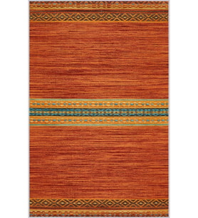 Eliana Home Baskılı, Yıkanabilir Kaymaz Taban Salon Halısı LNA1434 100x150 cm (Turuncu)
