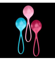 Satisfyer Strengthening Balls Temizlemesi Kolay Yumuşak Dokulu 3 Adet Kegel Egzersiz Top Seti