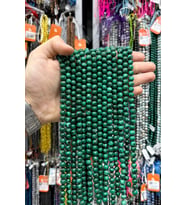 Malakit Taşı Küre Kesim Parlak 8mm Doğal Taş Dizi [AB+]