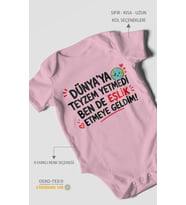Teyzeye Özel Kısa Kollu Bebek Body %100 Pamuk