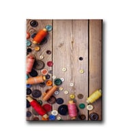 Düğme Ve Makaralar Canvas Tablo MSD104