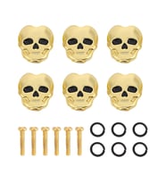 Altın Gold Kuru Kafa Gitar Akort Burgusu Kulakçık Başlığı (6'lı Set)