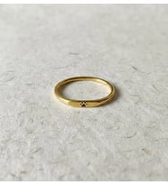 Kişiye Özel 925 Ayar Gümüş Minimalist Zarif Pati Detaylı Yüzük (Gold)