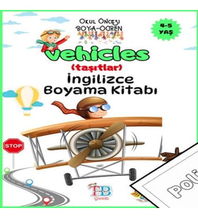 Vehicles(taşıtlar) Boyama Kitabı