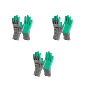 Mafel MF-80 Camcı Yeşil Lateks İş Güvenlik Eldiven - 10/XL - 3 Çift - Paket