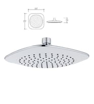 Tema Bianco Banyo Tepe Duş Başlığı Başlık Kireç Kırıcılı Sistem