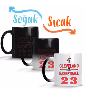 Cleveland Basketball 23 Sihirli Kupa Bardak Porselen