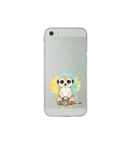 iPhone 5S ile Uyumlu Splash Mirket Tasarımlı Şeffaf Silikon Kılıf