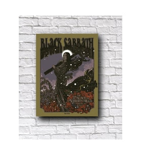 Black Sabbath Poster Müzik Konsept Dekor Tablo (19x28 cm)