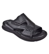 Forelli Hakiki Deri Comfort Erkek Terlik FOR-TUNA SİYAH