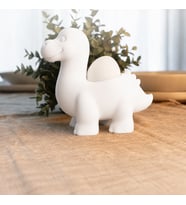 3D Baskı Dinozor Yumurtalık - Sevimli Eggosaurus Yumurta Tutucu-Beyaz