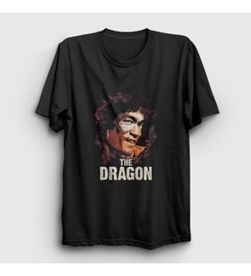 Presmono Unisex Siyah The Dragon Bruce Lee T-Shirt 256850tt
