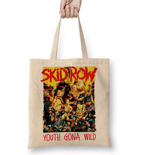 Skid Row Cartoon Bez Çanta Uzun Saplı
