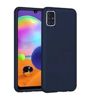 Samsung Galaxy A31 İçi Kadife Silikon Kılıf Lacivert