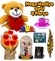 Mega Hediye Seti - 8 Farklı Hediyeli Kişiye Özel Premium Set - Kişiye Özel Hediye (Model 8)